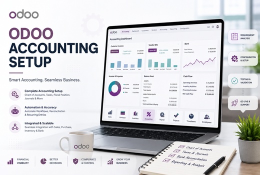 ODOO accounting setup dashboard